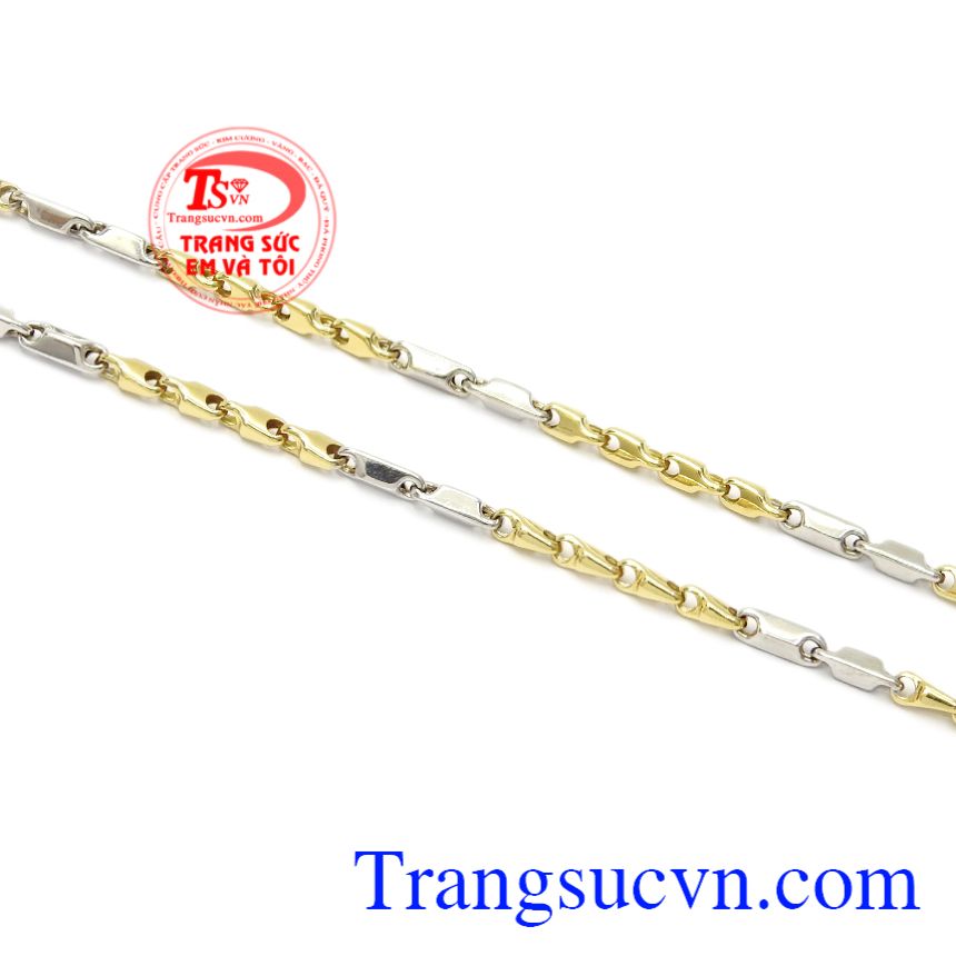 Dây chuyền nam vàng lịch lãm, Dây vàng ý 18k nam