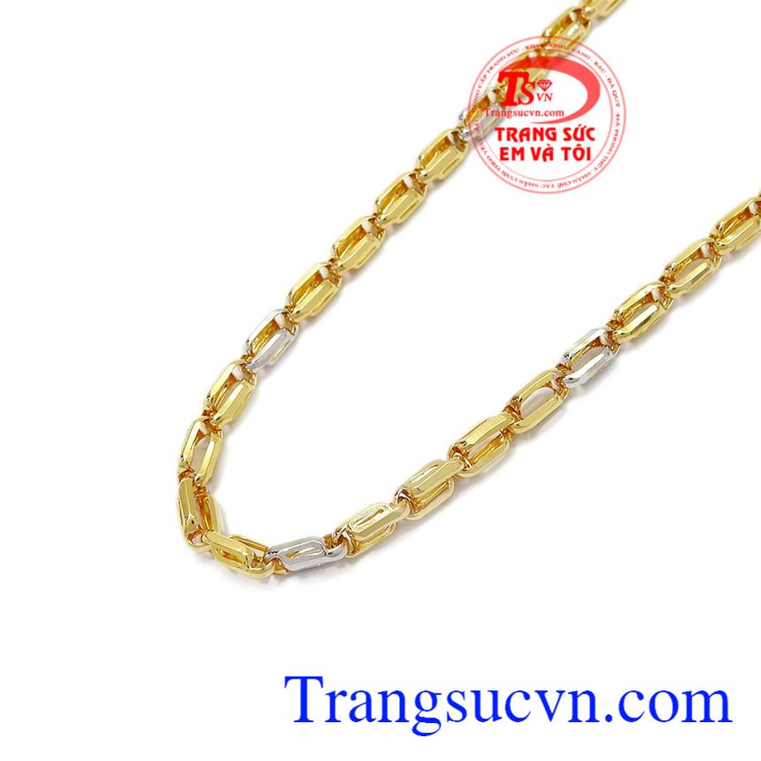 Dây chuyền nam vàng lồng, Dây chuyền nam vàng tây