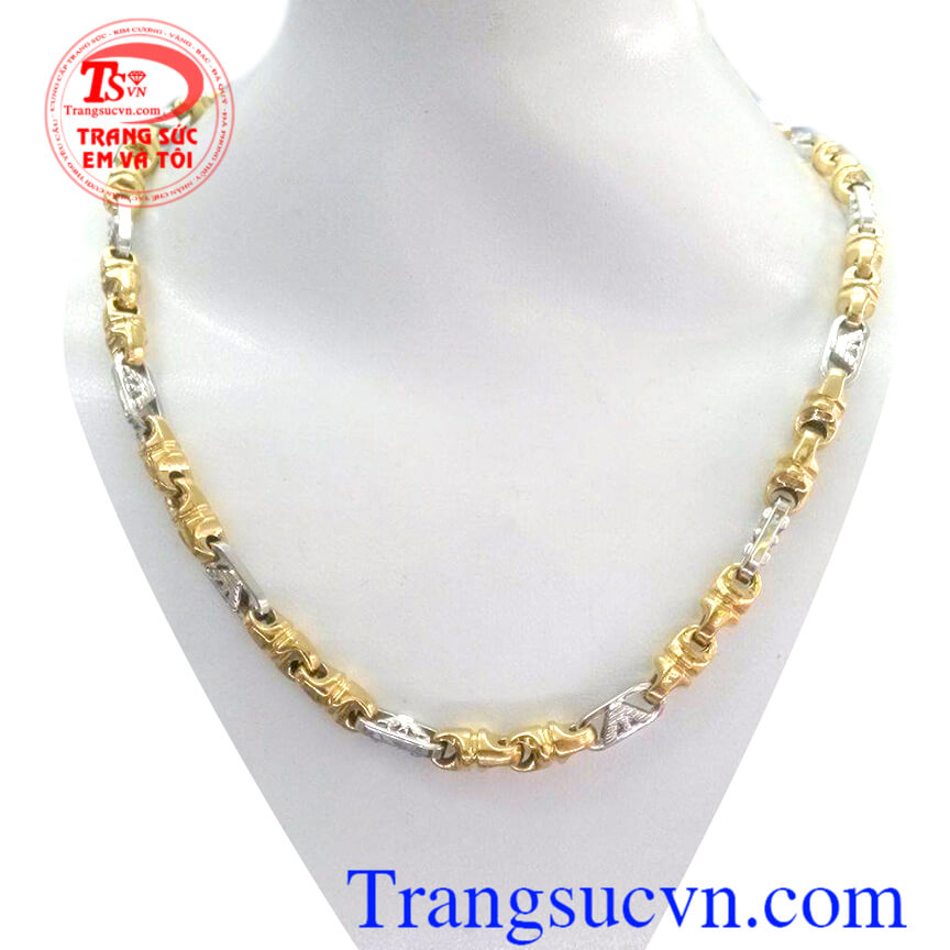 Dây chuyền nam vàng Ý 18k, Dây chuyền Italy Dây chuyền nam vàng Ý 18k, Dây chuyền Italy