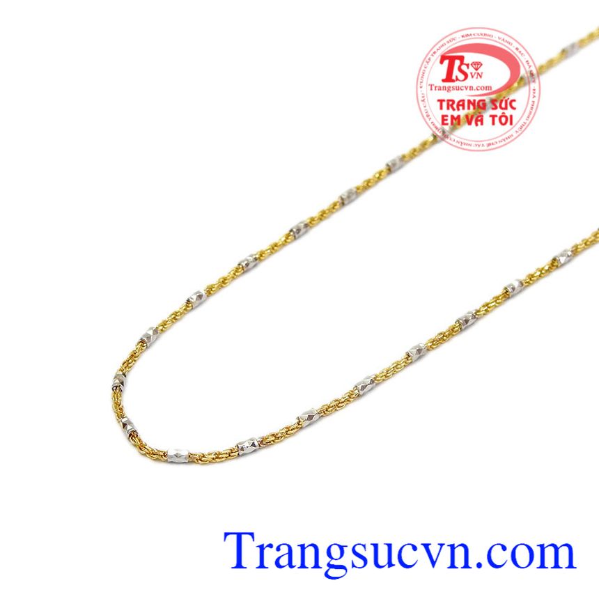 day chuyen y 18k kieu dep, Dây chuyền ý 18k kiểu đẹp