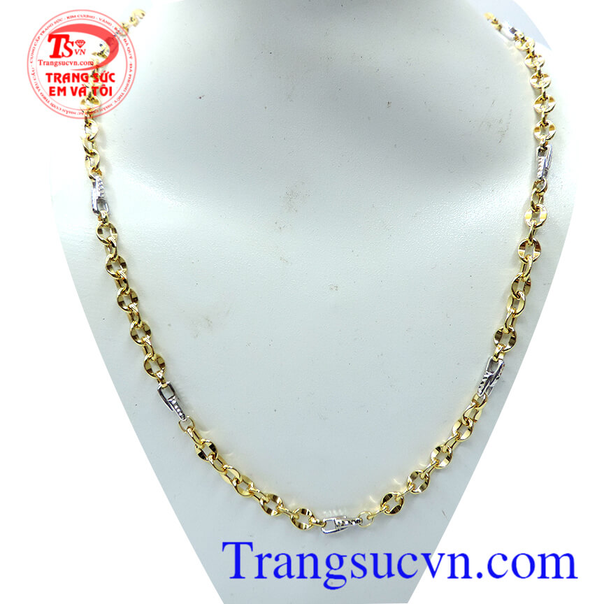 Dây nam vàng sáng bóng, Dây chuyền nam vàng tây Dây nam vàng sáng bóng, Dây chuyền nam vàng tây