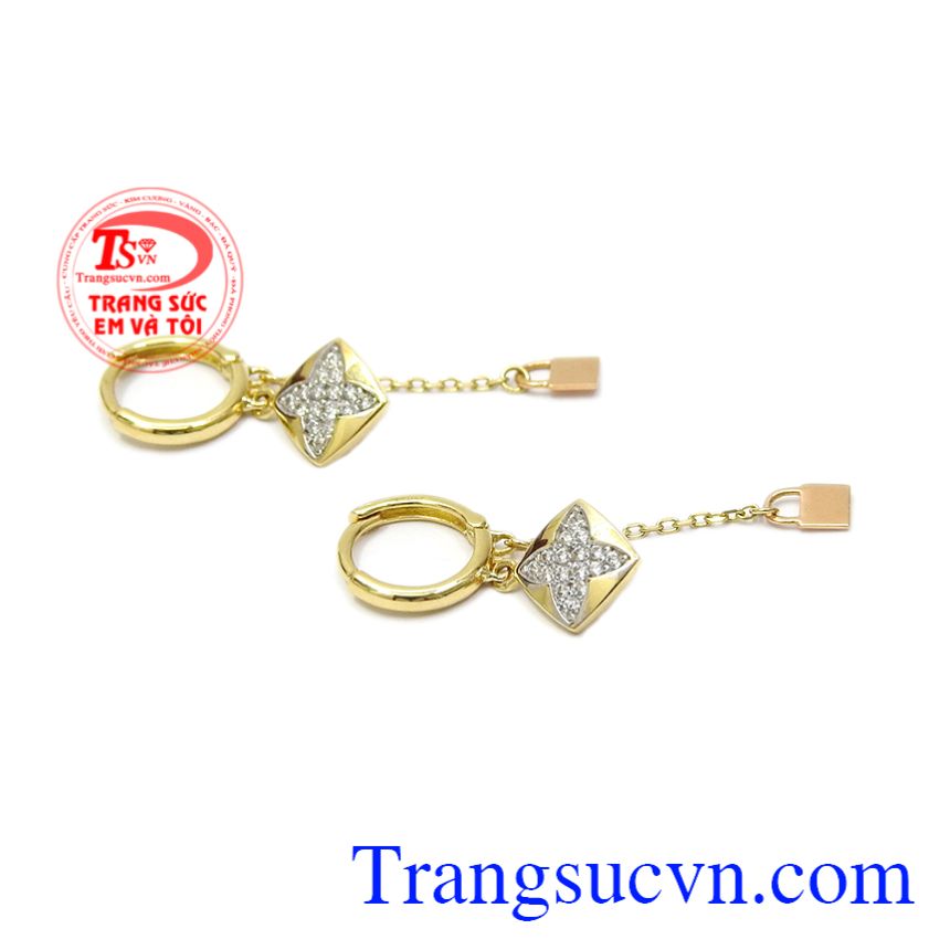 Đôi hoa tai xinh xắn, Hoa tai vàng tây Đôi hoa tai xinh xắn, Hoa tai vàng tây