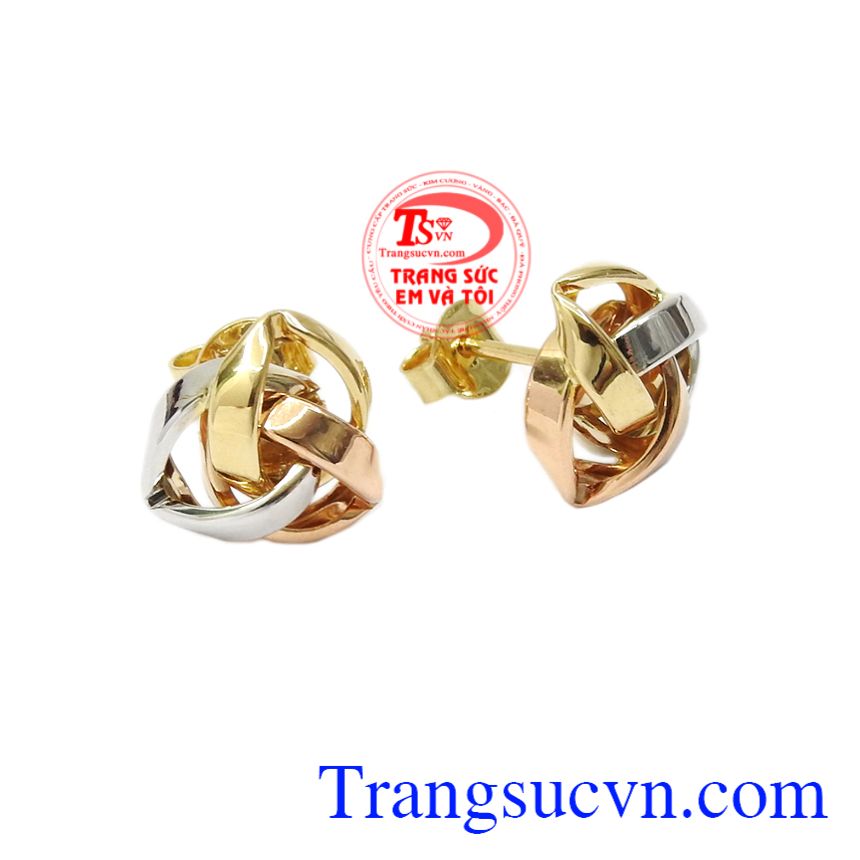Hoa tai nữ vàng thời thượng, Hoa tai vàng 18k Hoa tai nữ vàng thời thượng, Hoa tai vàng 18k