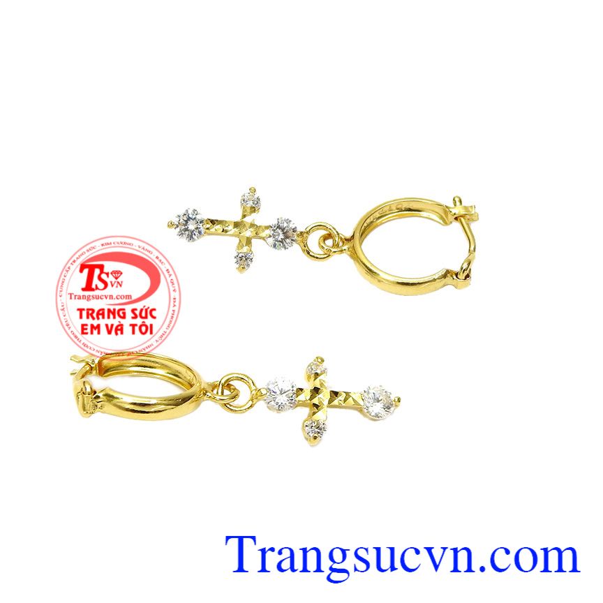 Hoa tai thánh giá đẹp, Hoa tai vàng tây