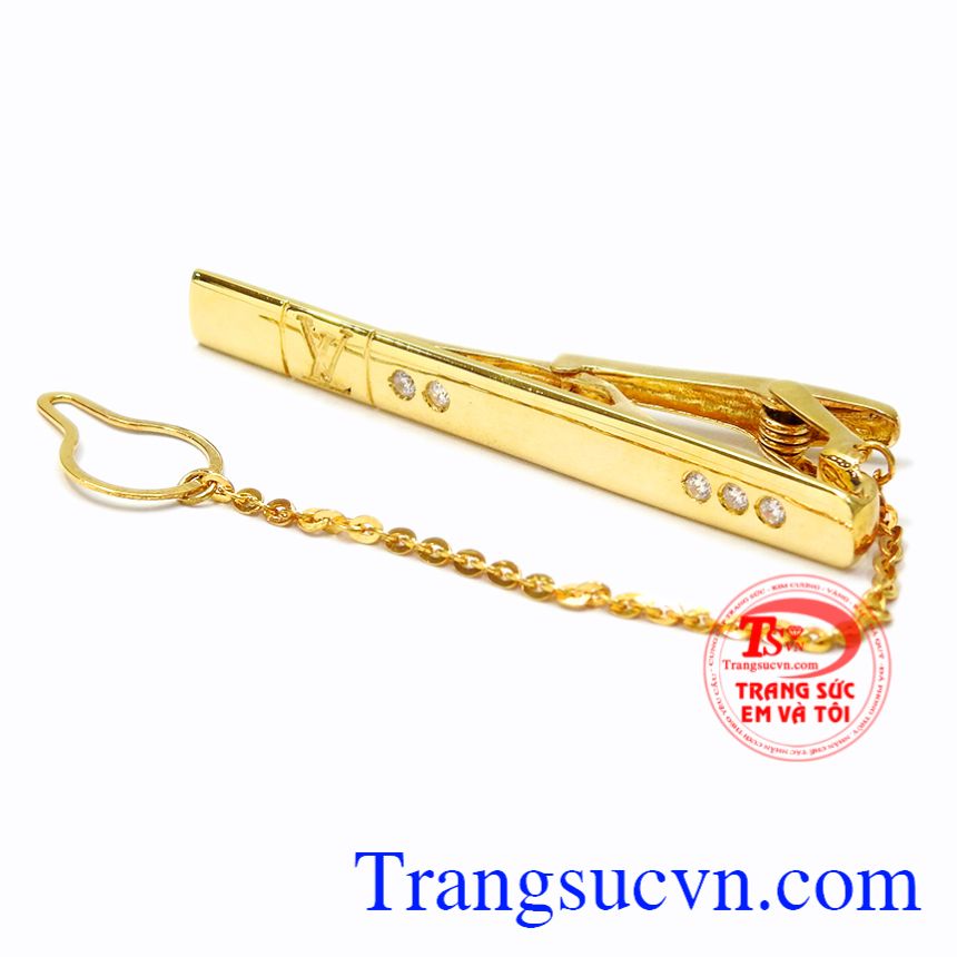 Kẹp caravat vàng sang trọng, Kẹp caravat vàng Kẹp caravat vàng sang trọng, Kẹp caravat vàng