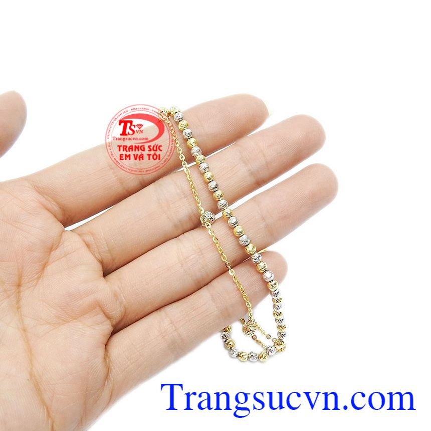 Lắc tay nữ 10k may mắn,Lắc tay vàng,Lắc tay nữ vàng