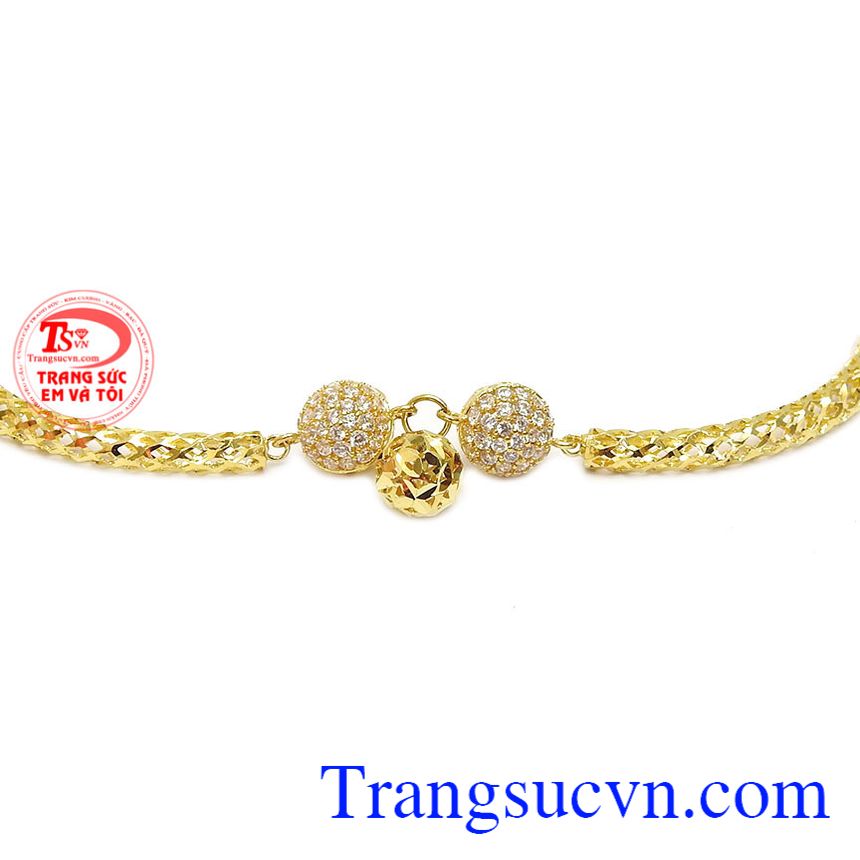 Lắc tay nữ hạt 10k,Lắc tay vàng,Lắc tay nữ vàng