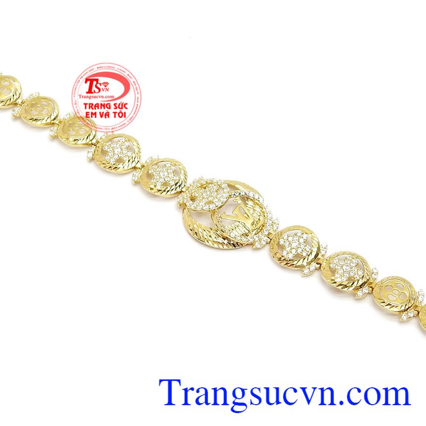 Lắc tay nữ vàng tây 10k,Lắc tay vàng,Lắc tay nữ vàng