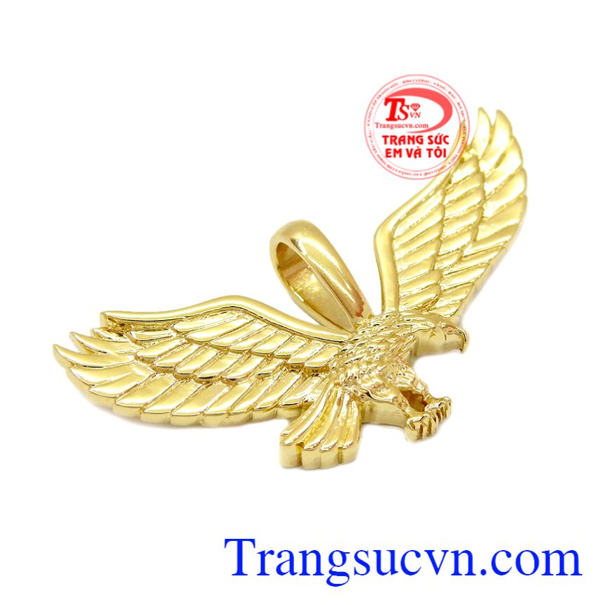 Mặt dây đại bàng vàng 18k, Mặt dây vàng tây đá quý