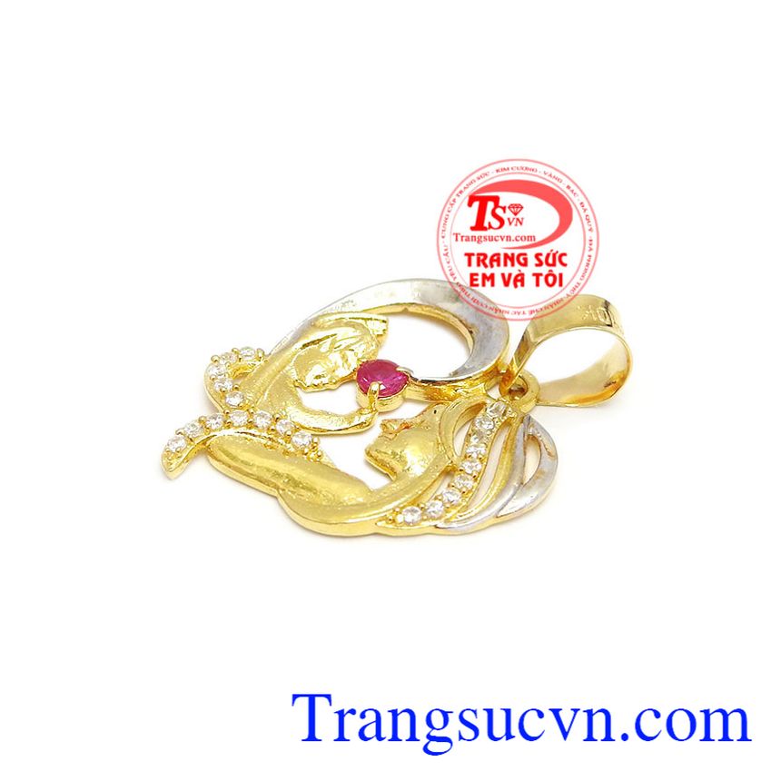 Mặt dây mẫu tử, Mặt dây chuyền vàng, Mặt dây nữ