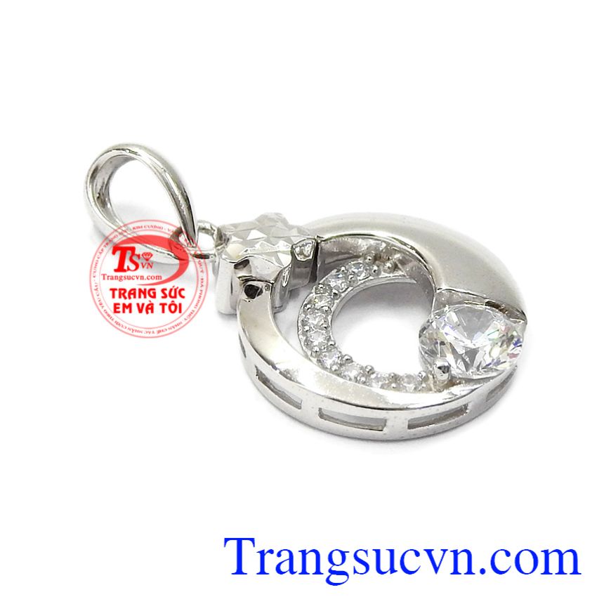 Mặt dây nữ vàng trắng vĩnh cửu, Mặt dây chuyền vàng Mặt dây nữ vàng trắng vĩnh cửu, Mặt dây chuyền vàng