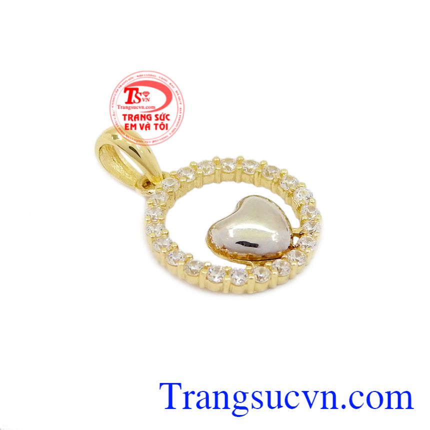 Mặt dây nữ vàng xinh xắn 10k, Mặt dây chuyền vàng