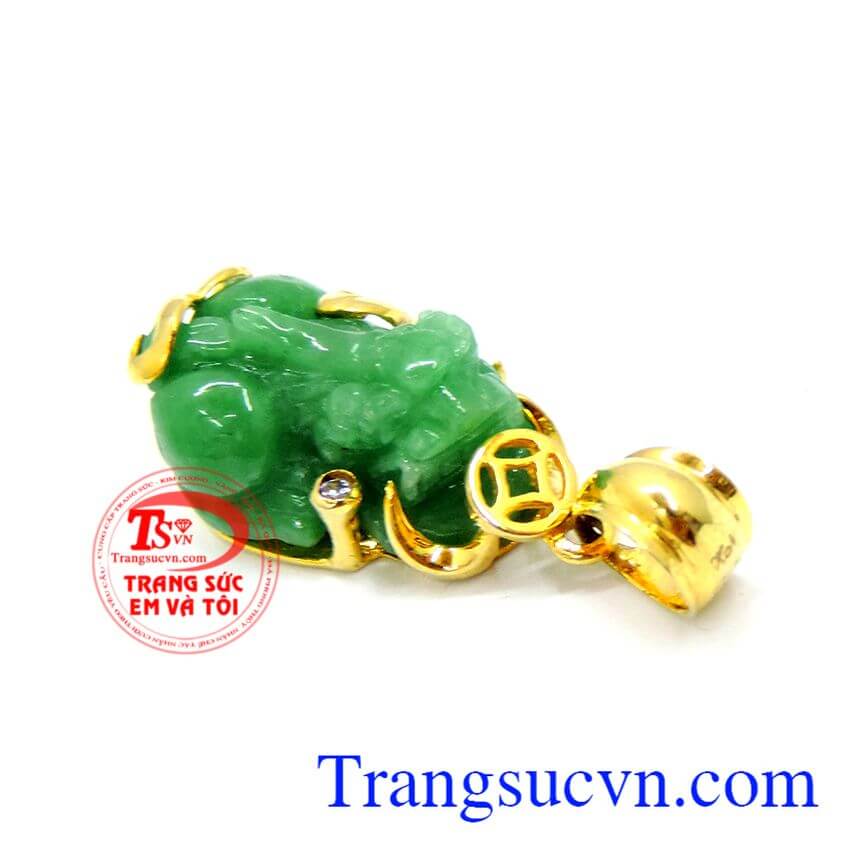 Mặt dây tỳ hưu ngọc xanh, Tỳ hưu vàng