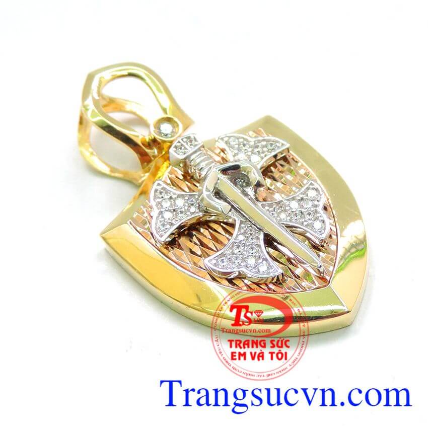 Mặt dây vàng 18k may mắn, Mặt dây vàng tây đá quý