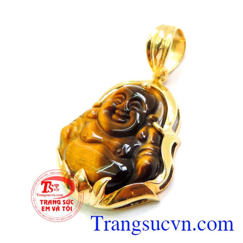 Mặt vàng phật di lặc may mắn, Mặt phật bọc vàng Mặt vàng phật di lặc may mắn, Mặt phật bọc vàng