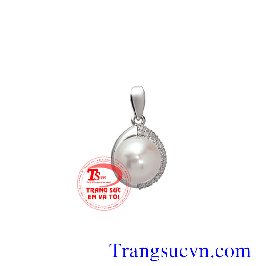 Mặt vàng trắng ngọc trai, Mặt dây ngọc trai Mặt vàng trắng ngọc trai, Mặt dây ngọc trai