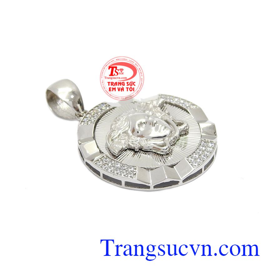Mặt versace vàng trắng đẹp, mặt dây chuyền vàng