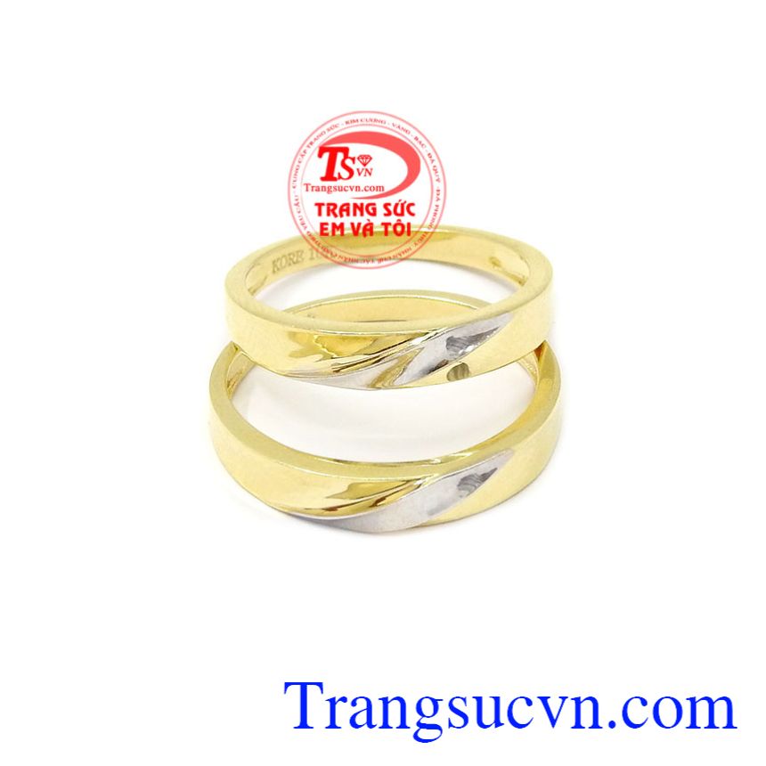 Nhẫn cưới gắn kết đôi lứa, Nhẫn cưới vàng tây Nhẫn cưới gắn kết đôi lứa, Nhẫn cưới vàng tây