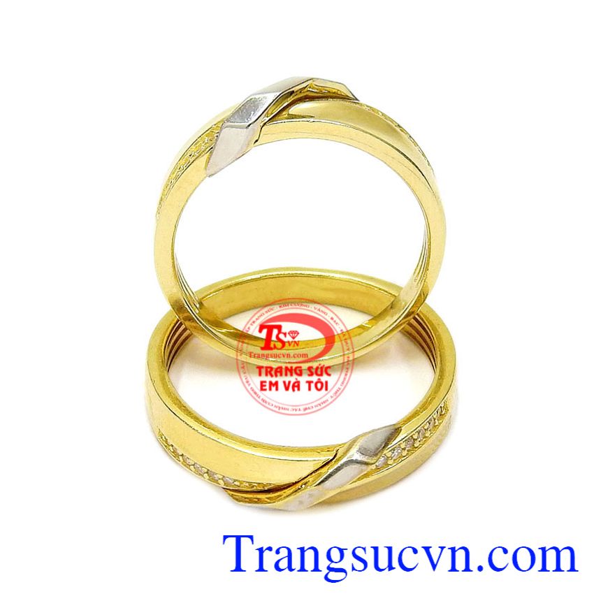 Nhẫn cưới gắn kết hạnh phúc, Nhẫn cưới vàng tây