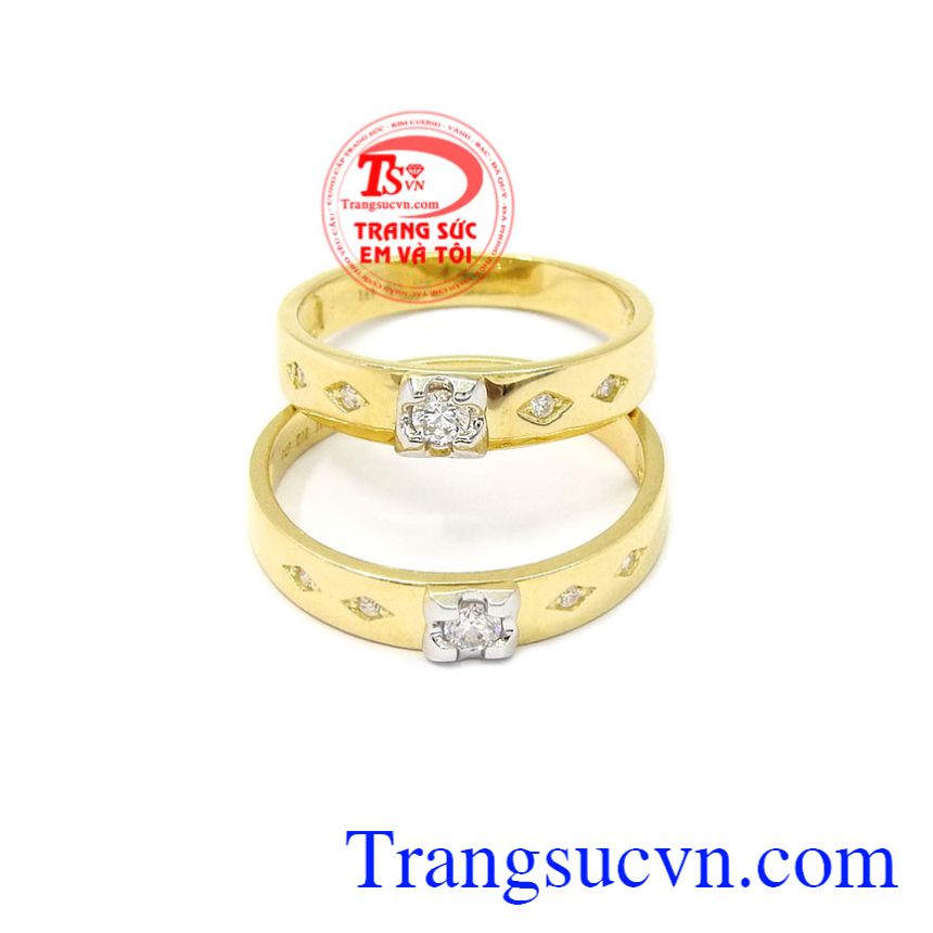 Nhẫn cưới vàng bên nhau trọn đời, Nhẫn cưới vàng tây Nhẫn cưới vàng bên nhau trọn đời, Nhẫn cưới vàng tây
