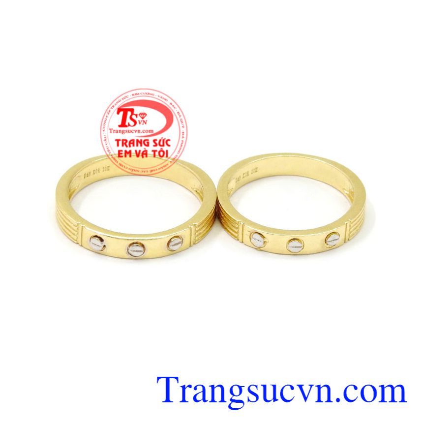 Nhẫn cưới vàng Cartier, Nhẫn cưới vàng tây