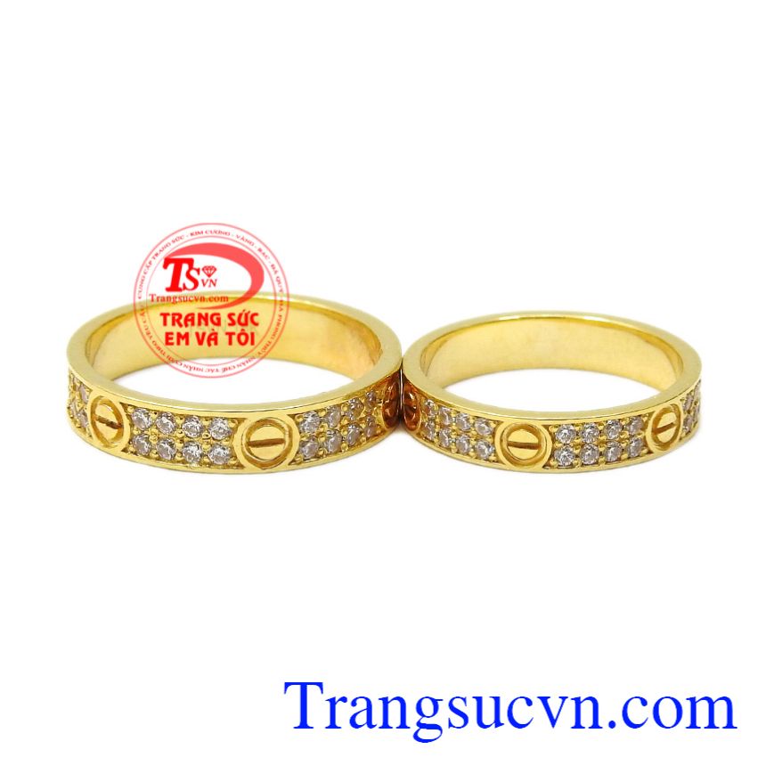 Nhẫn cưới vàng tinh tế, Nhẫn cưới vàng 18k Nhẫn cưới vàng tinh tế, Nhẫn cưới vàng 18k
