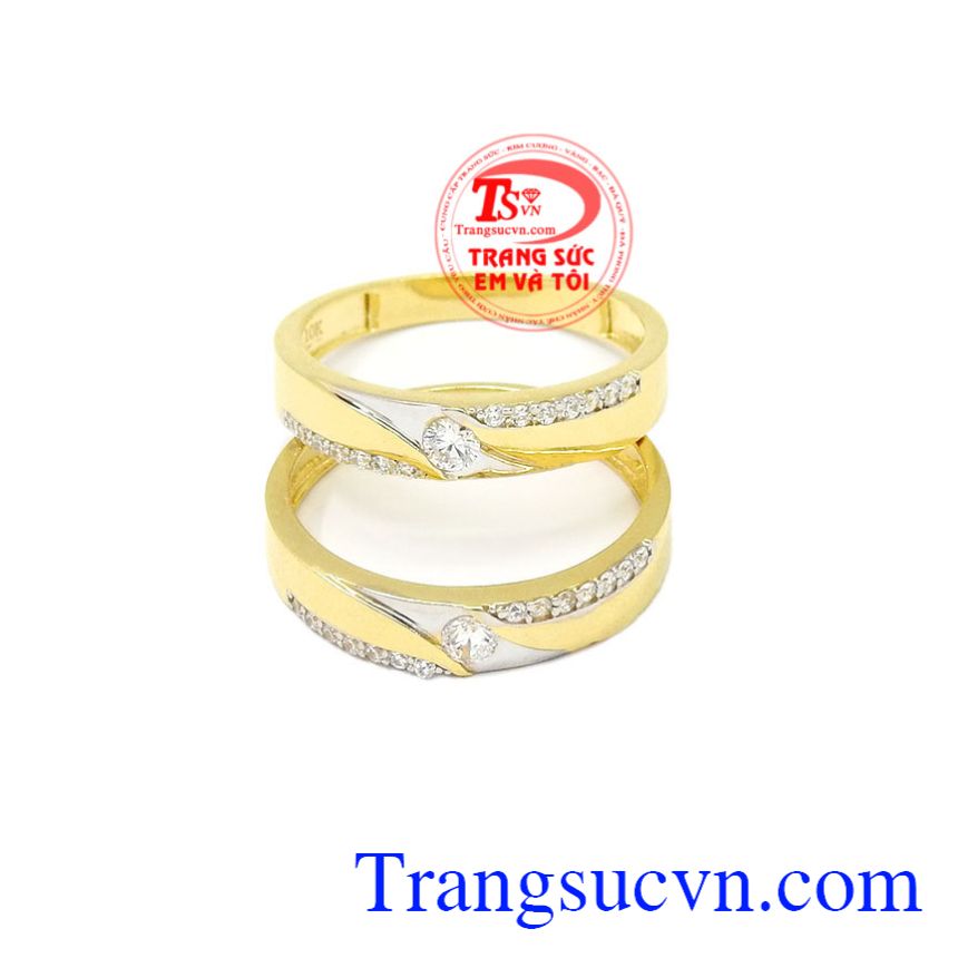 Nhẫn cưới vàng tình yêu lứa đôi, Nhẫn cưới vàng tây Nhẫn cưới vàng tình yêu lứa đôi, Nhẫn cưới vàng tây