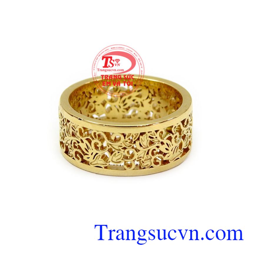 Nhẫn nam 18k cá tính, Nhẫn Nam Vàng Tây
