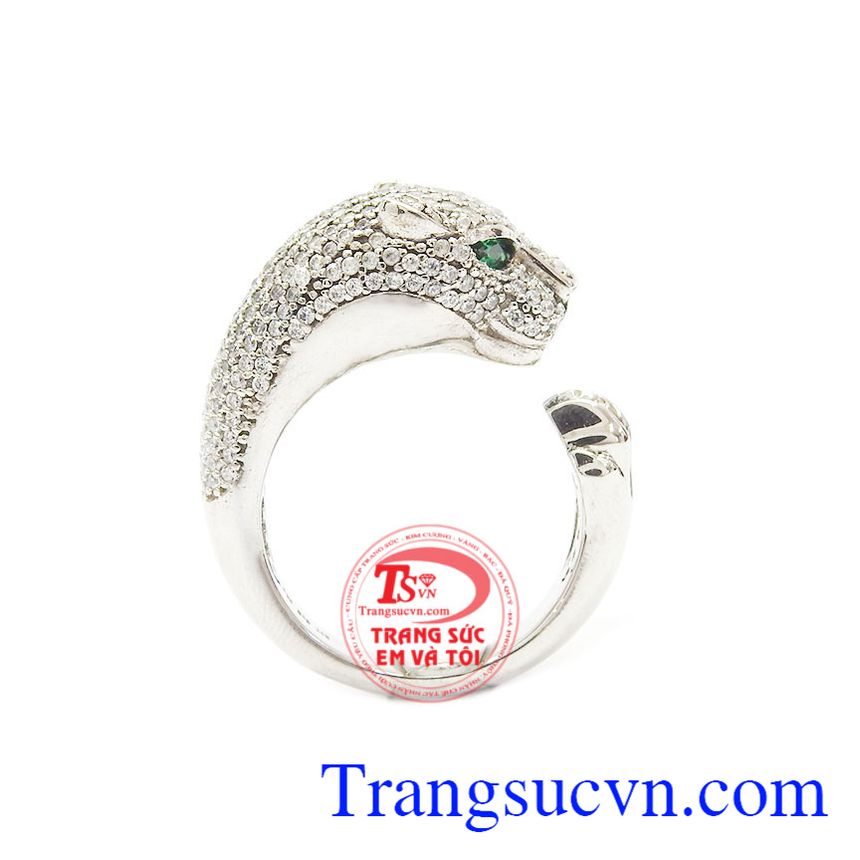 Nhẫn nam báo trắng đẳng cấp, Nhẫn Vàng Trắng Nam