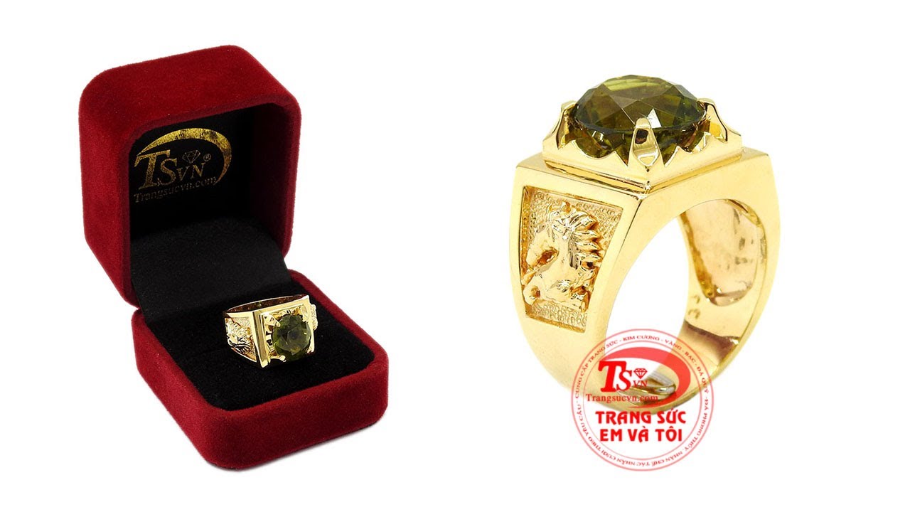 Nhẫn nam peridot, Nhẫn nam đẹp Nhẫn nam peridot, Nhẫn nam đẹp