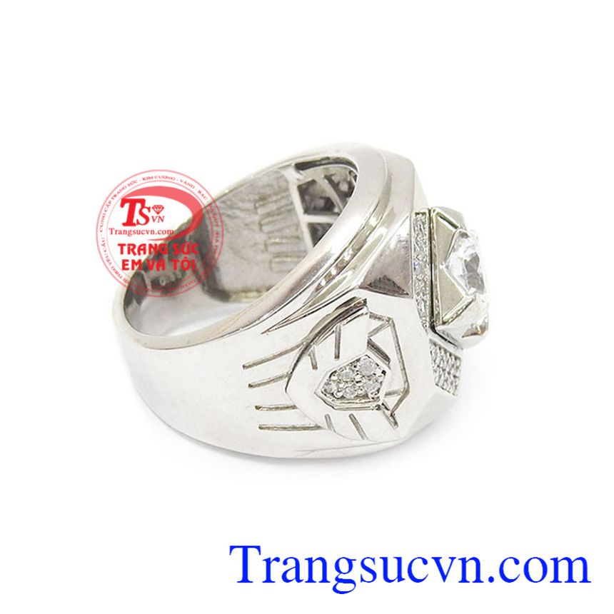 Nhẫn nam quyền quý, Nhẫn Vàng Trắng Nam