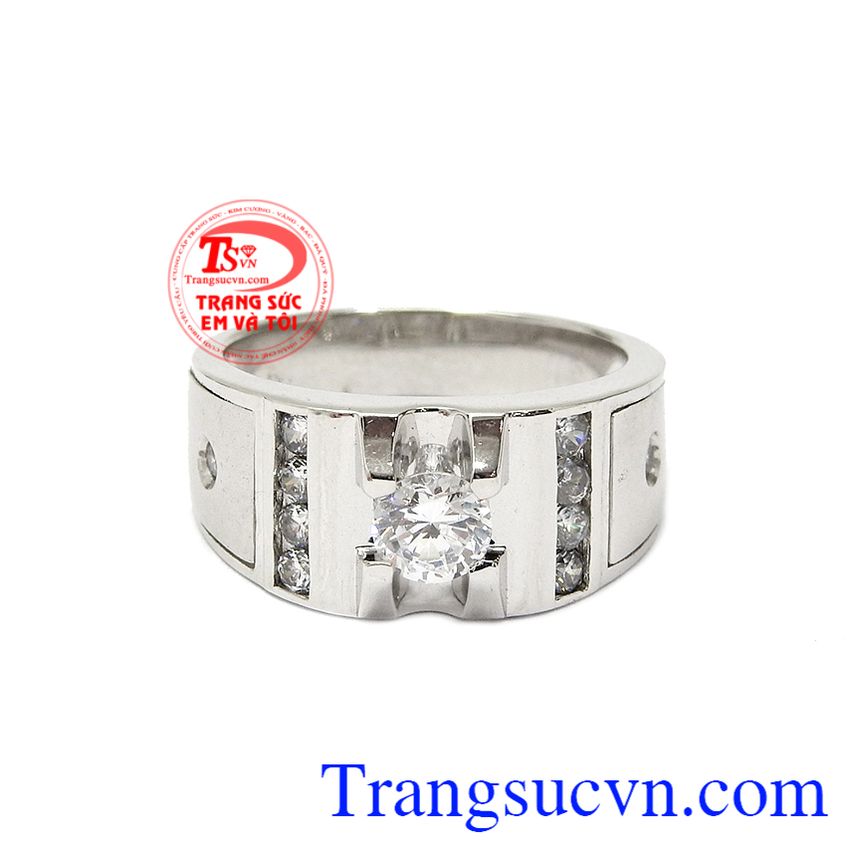 Nhẫn nam vàng trắng thành công, Nhẫn vàng trắng nam