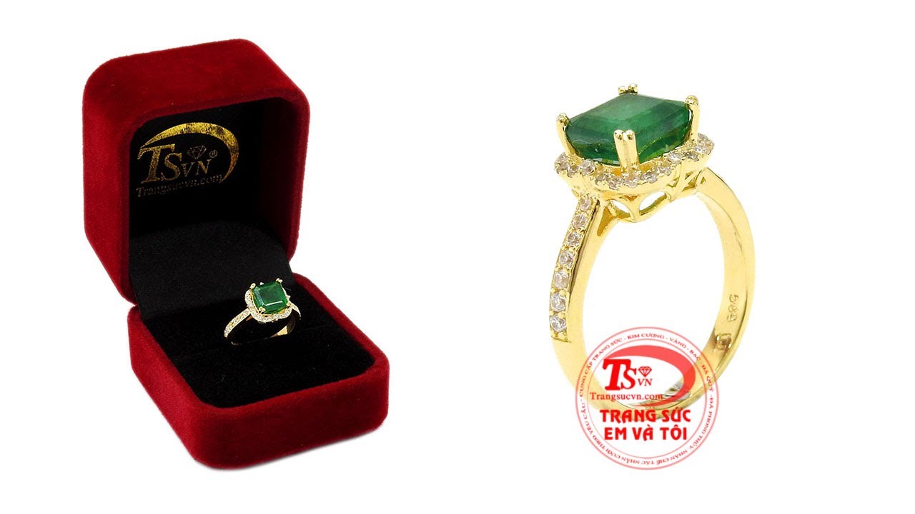 Nhẫn nữ Emerald Nhẫn nữ Emerald