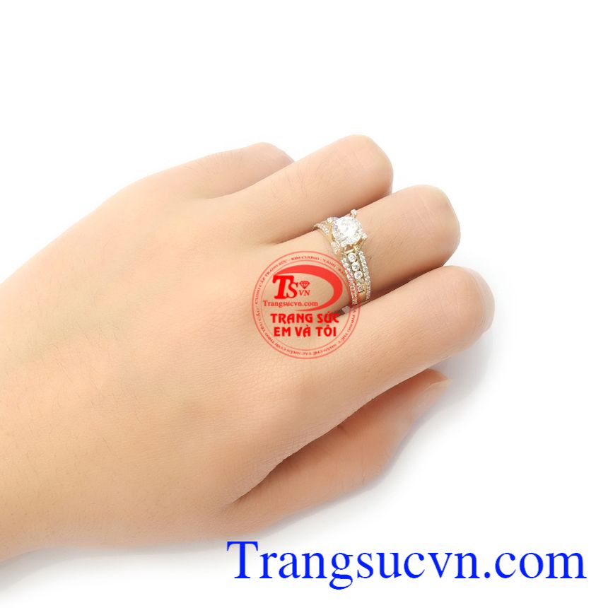 Nhẫn nữ Korea vàng 10k đẹp,Nhẫn nữ vàng,Nhẫn nữ vàng tây