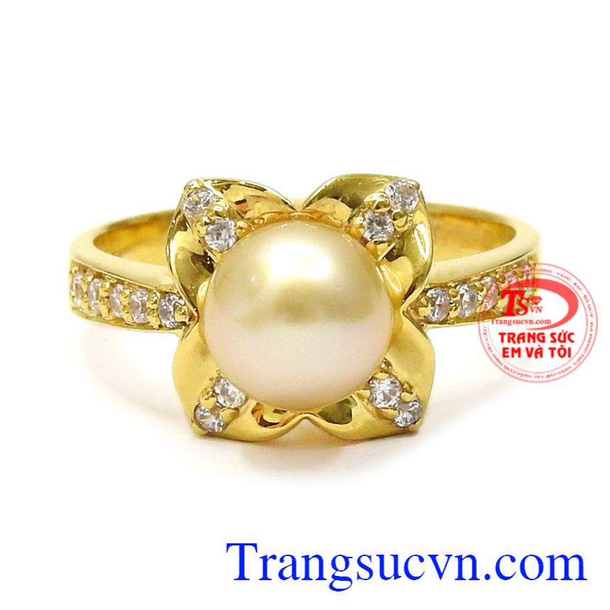 Nhẫn nữ ngọc trai thanh lịch, Nhẫn ngọc trai Nhẫn nữ ngọc trai thanh lịch, Nhẫn ngọc trai