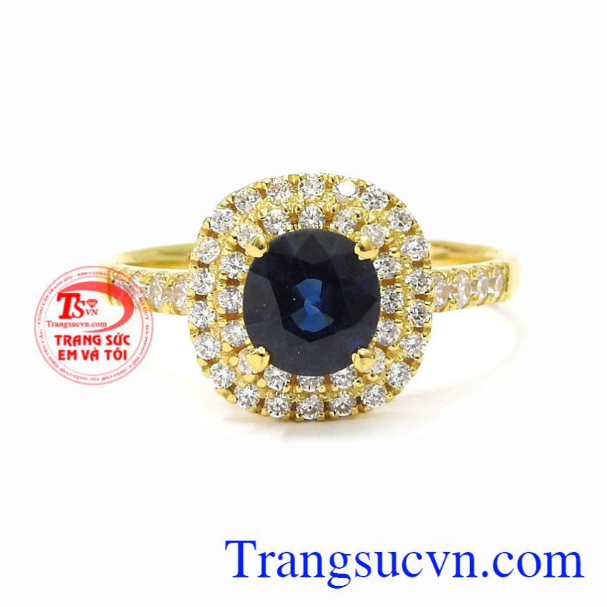 Nhẫn nữ vàng sapphire nữ tính, Nhẫn nữ sapphire Nhẫn nữ vàng sapphire nữ tính, Nhẫn nữ sapphire