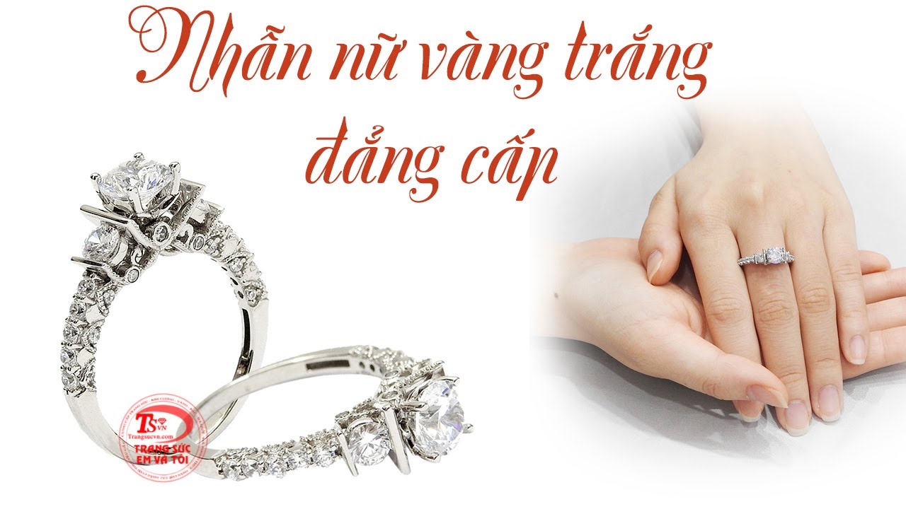 Nhẫn nữ vàng trắng Nhẫn nữ vàng trắng