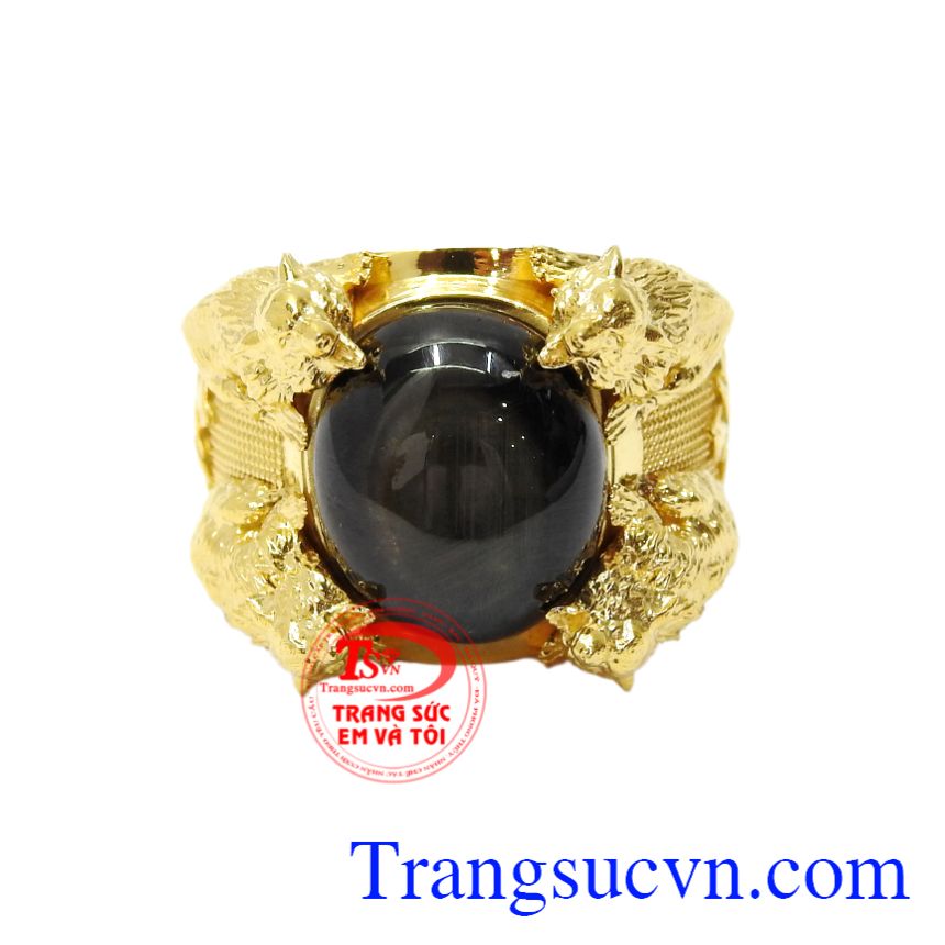 Nhẫn Sapphire sao sói thủ lĩnh, Nhẫn nam Sapphire Nhẫn Sapphire sao sói thủ lĩnh, Nhẫn nam Sapphire