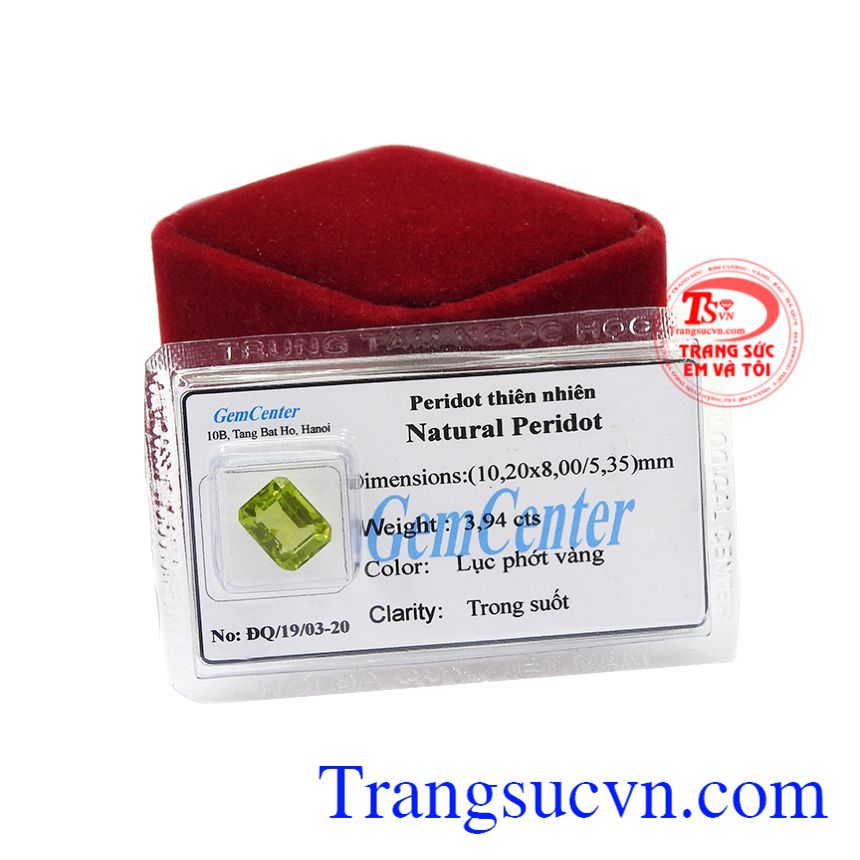 Peridot thiên nhiên ép vỉ đẹp, Đá Peridot
