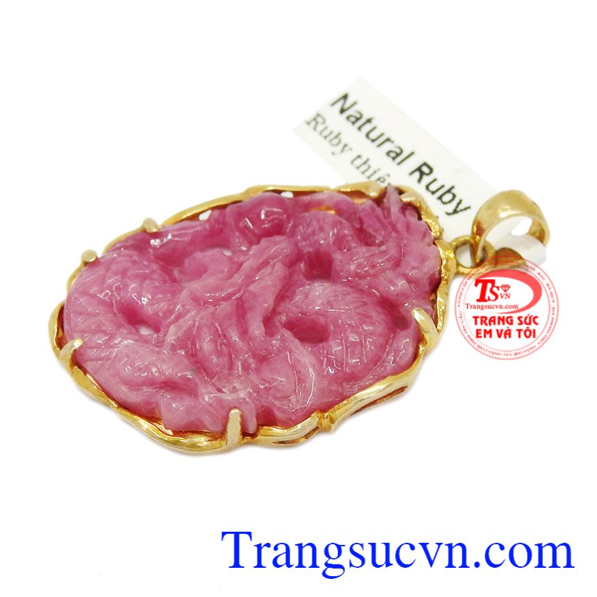 Rồng ruby mặt dây+vàng 10k, Mặt dây chuyền nam
