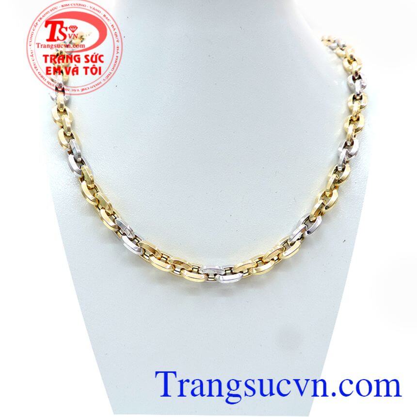 Dây Chuyền Nam Vàng 10K Ý Sáng Bóng, Dây chuyền nam nhập khẩu kiểu dáng phong cách thời thượng.