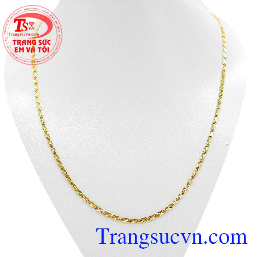 Dây vàng tây 10k, Dây chuyền nữ thiết kế tinh tế, Dây chuyền nữ vàng tây 