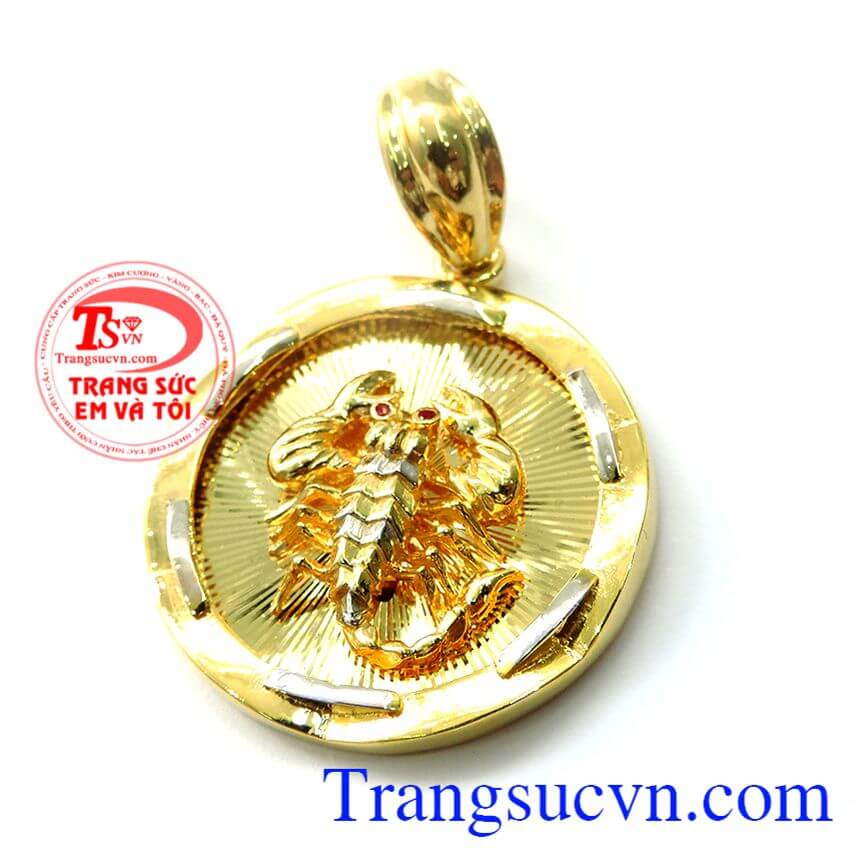 Mặt dây chuyền vàng nam hình bọ cạp cá tính, mặt dây vàng tây dành cho phái mạnh.