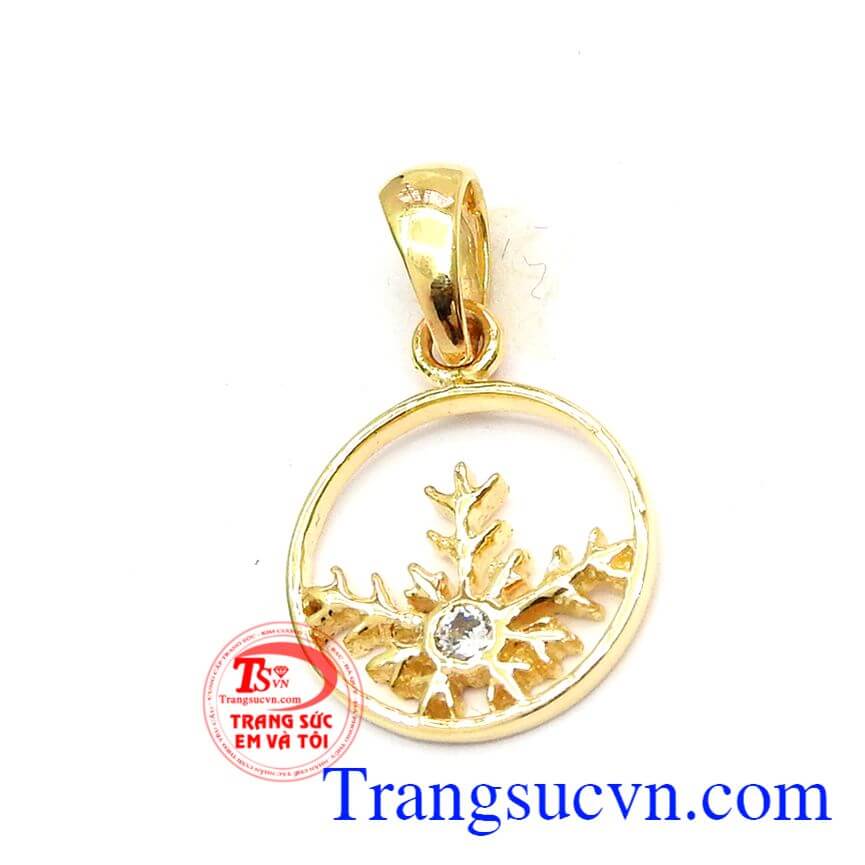 Mặt hoa tuyết vàng, mặt dây nữ, mặt dây giáng sinh.