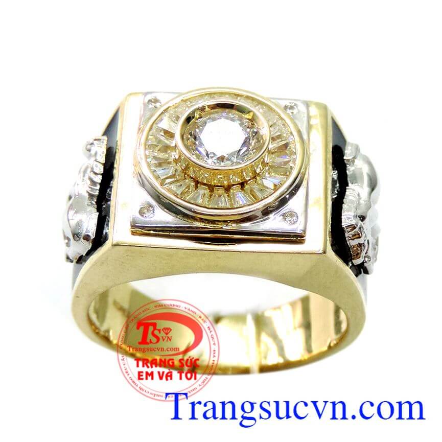 Nhẫn nam vàng nhập khẩu 10k, Nhẫn nam vàng tây, nhẫn nam thời thượng