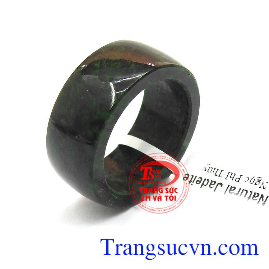 Nhẫn phỉ thúy bình an, nhẫn phỉ thúy thiên nhiên cao cấp, nhẫn ngọc.