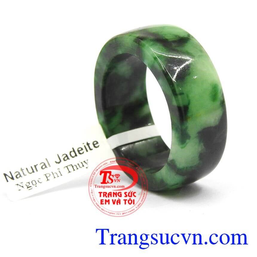 Nhẫn phỉ thúy thành tài, Ngọc phỉ thúy, Ngọc cẩm thạch chat lượng cao.