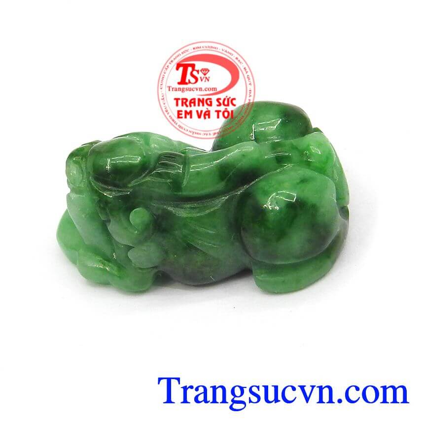 Tỳ hưu cẩm thạch bình an, tỳ hưu hợp phong thủy, tỳ hưu ngọc thiên nhiên.