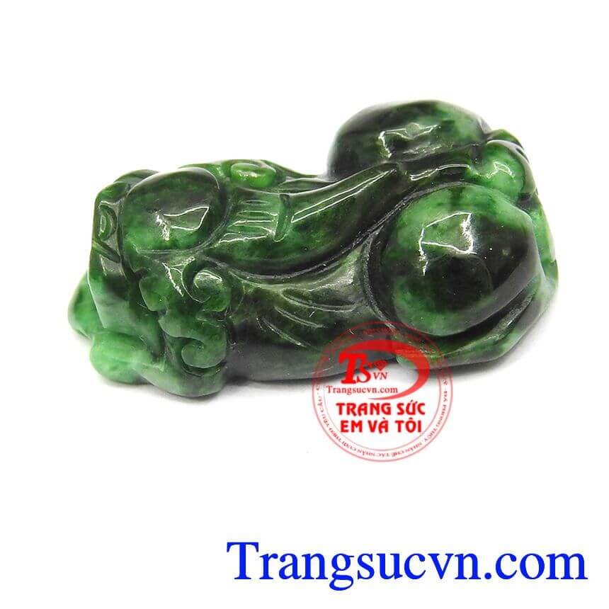 Tỳ hưu Jadeite, tỳ hưu ngọc cẩm thạch thiên nhiên, tỳ hưu đẹp.