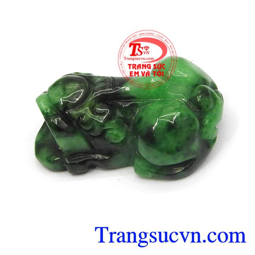 Tỳ hưu mặt nhẫn nam, tỳ hưu cẩm thạch thiên nhiên, tỳ hưu đẹp.